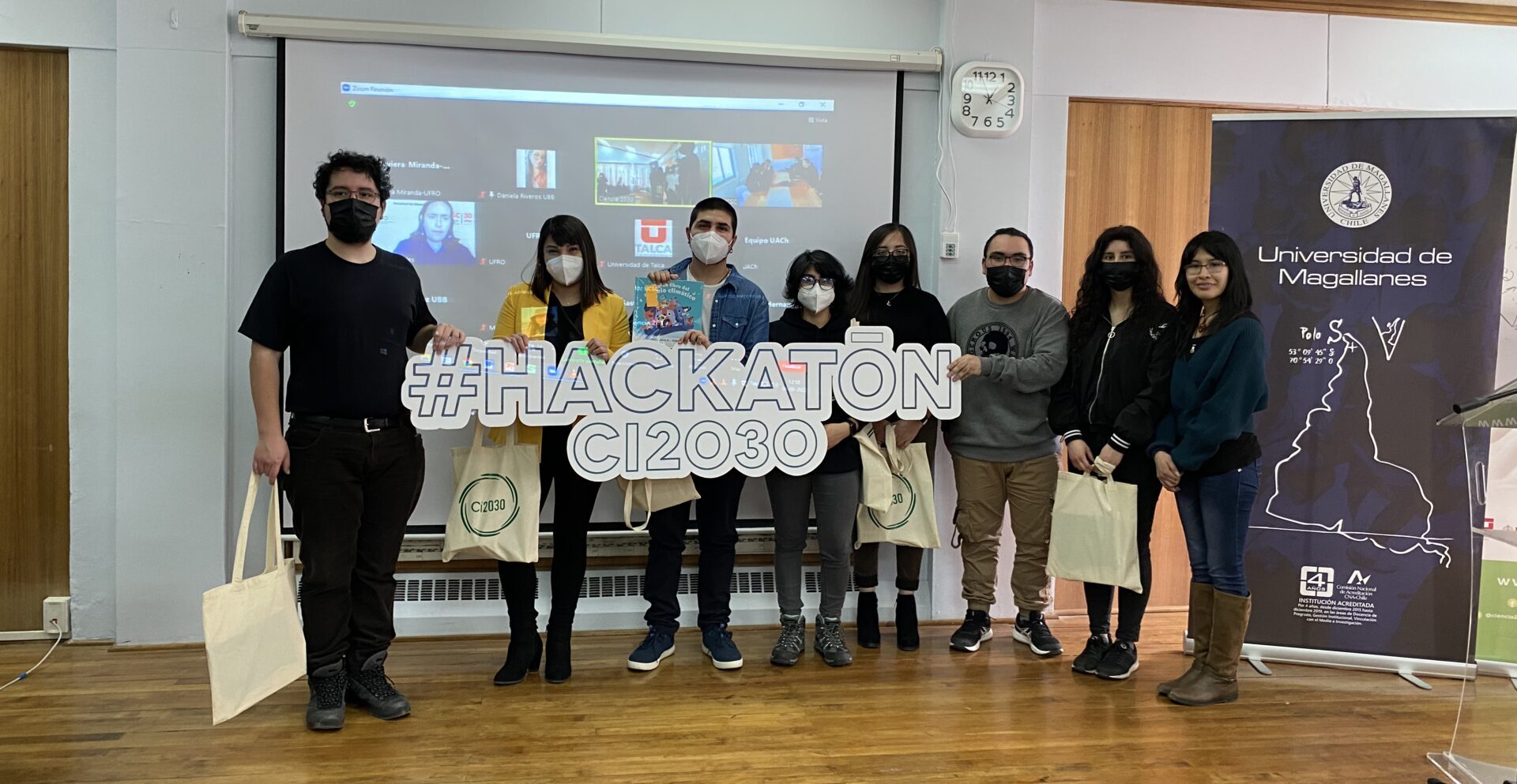 En Punta Arenas Ciencia 2030 realiza exitoso final de la Hackatón por el Cambio Climático en la región Antártica y Subantártica